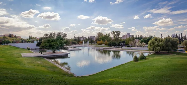 Панорамний Вид Parque Центральний Парк Озеро Аргентині — стокове фото