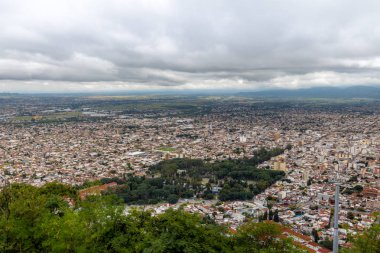 Aerial view of Salta City and San Martin Park - Salta, Argentina