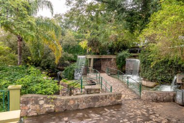 Cerro San Bernardo Hill waterfall fountain - Salta, Argentina