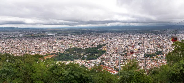 Veduta Aerea Salta City Funivia Dal Punto Vista Del Cerro — Foto Stock