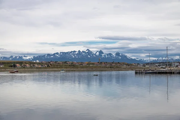 Côte Montagnes Ushuaia Patagonie Ushuaia Terre Feu Argentine — Photo