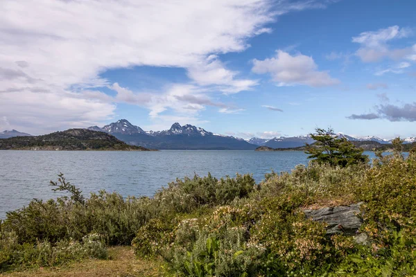 Lapataia Bay Bij Tierra Del Fuego National Park Patagonië Ushuaia — Stockfoto