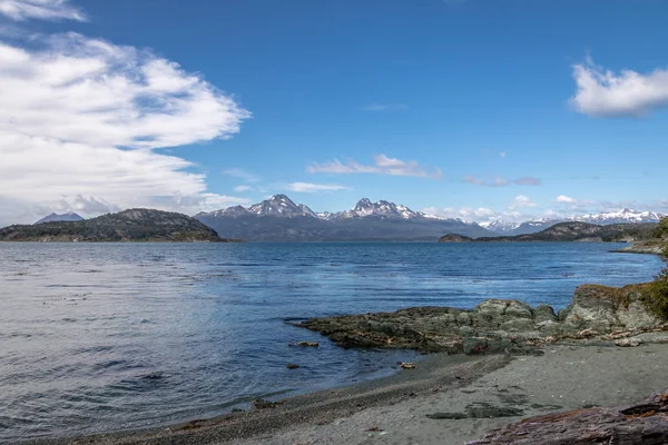 Lapataia Bay Bij Tierra Del Fuego National Park Patagonië Ushuaia — Stockfoto