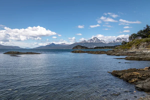 Lapataia Bay Στο Εθνικό Πάρκο Tierra Del Fuego Στην Παταγονία — Φωτογραφία Αρχείου