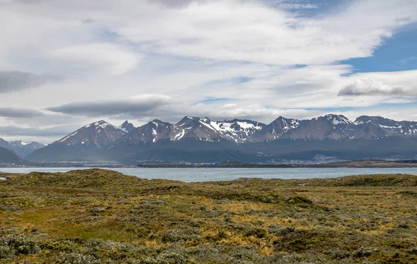 Weergave Van Het Eiland Bergen Beaglekanaal Ushuaia Tierra Del Fuego — Stockfoto