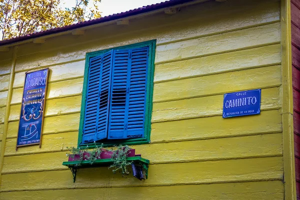 Buenos Aires Argentina May 2018 Caminito Street Sign Boca Neighborhood — Stock Photo, Image