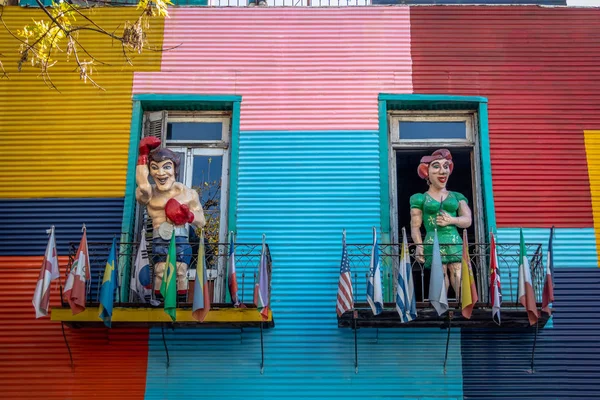 Buenos Aires Argentina Maio 2018 Edifícios Coloridos Bairro Boca Buenos — Fotografia de Stock