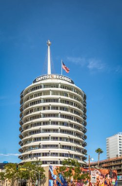 Los Angeles, ABD - 07 Ocak 2017: Capitol Records Binası - Los Angeles, Kaliforniya, ABD