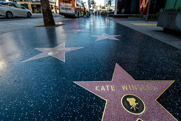 Los Angeles Usa January 2017 Hollywood Walk Fame Hollywood Boulevard — Stock Photo, Image