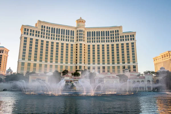 Las Vegas Usa December 2016 Dancing Fountains Bellagio Hotel Casino — ストック写真