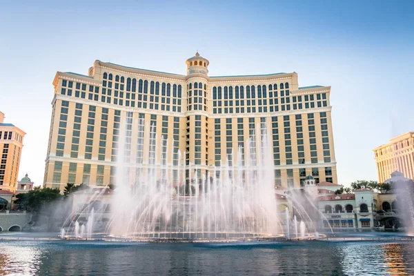 Las Vegas Usa December 2016 Dancing Fountains Bellagio Hotel Casino — ストック写真