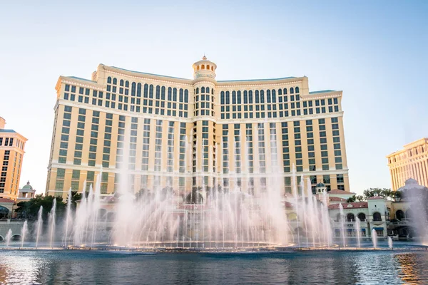 Las Vegas Usa December 2016 Dancing Fountains Bellagio Hotel Casino — ストック写真