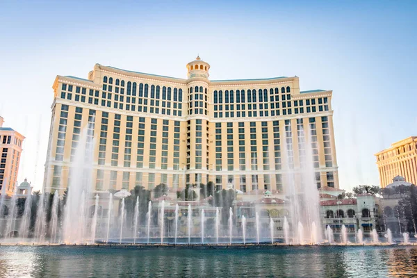 Las Vegas Usa December 2016 Dancing Fountains Bellagio Hotel Casino — ストック写真