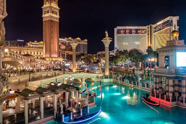 Las Vegas Usa December 2016 Grand Canal Venetian Hotel Casino — Stock Photo, Image