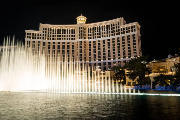 Las Vegas Usa นวาคม 2016 Bellagio Hotel Casino ในเวลากลางค — ภาพถ่ายสต็อก