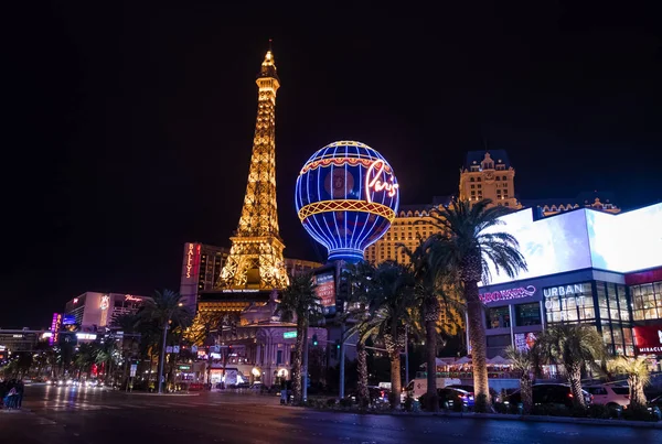 Las Vegas Usa December 2016 Las Vegas Strip Paris Hotel — Stock Photo, Image