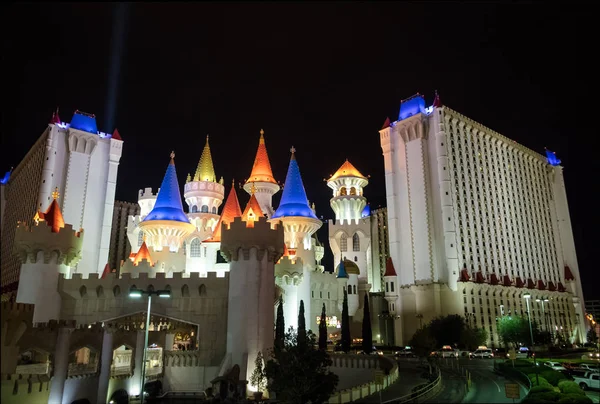 Las Vegas Usa นวาคม 2016 Excalibur Hotel และ Casino ในเวลากลางค — ภาพถ่ายสต็อก