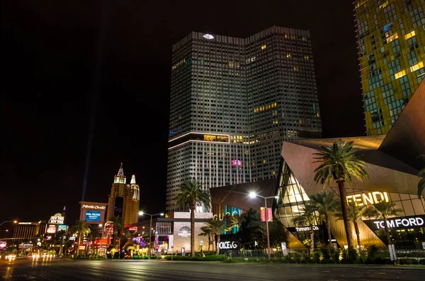 Las Vegas Usa นวาคม 2016 Las Vegas Strip ในเวลากลางค — ภาพถ่ายสต็อก