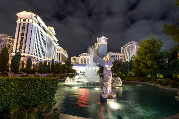 Las Vegas Usa นวาคม 2016 Caesars Palace Hotel Casino ในเวลากลางค — ภาพถ่ายสต็อก