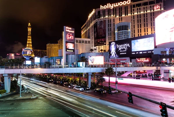 Las Vegas Diciembre 2016 Las Vegas Strip Planet Hollywood Hotel — Foto de Stock