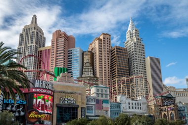 Las Vegas, Amerika Birleşik Devletleri - 22 Aralık 2016: New York New York otel ve Casino