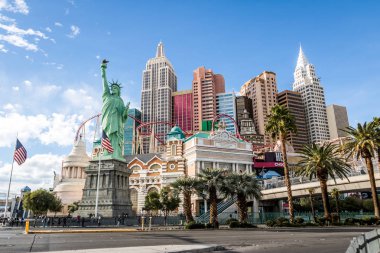 Las Vegas, Amerika Birleşik Devletleri - 22 Aralık 2016: New York New York otel ve Casino