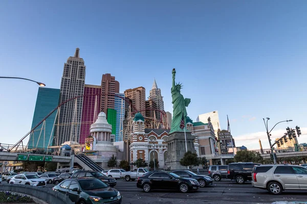Las Vegas Usa นวาคม 2016 Las Vegas Strip และ New — ภาพถ่ายสต็อก