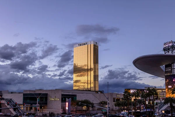เลซ Vegas สหร ฐอเมร นวาคม 2016 โรงแรมทร ตอนพระอาท — ภาพถ่ายสต็อก
