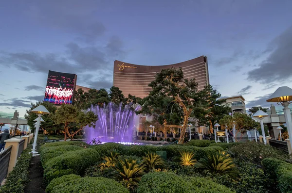 Las Vegas Usa นวาคม 2016 าโรงแรมว และคาส โนตอนพระอาท — ภาพถ่ายสต็อก
