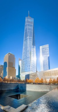 New York, Amerika Birleşik Devletleri - 04 Aralık 2016: 9/11 anma töreninde Dünya Ticaret