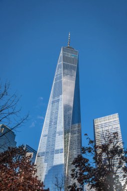 New York, ABD - 04 Aralık 2016: Bir Dünya Ticaret Merkezi, Lo