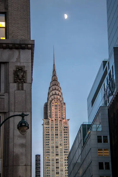 New York Usa December 2016 Chrysler Building Sunset — Stock Photo, Image