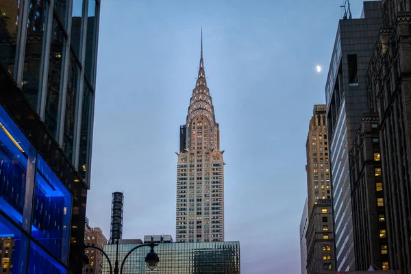 New York Usa December 2016 Chrysler Building Sunset — Stock Photo, Image