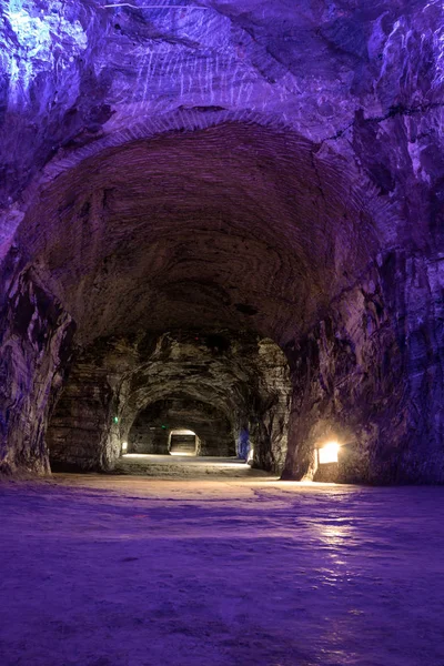 Zipaquira, Kolombiya - 22 Haziran 2016: Yeraltı Tuz Katedrali - Zipaquira, Kolombiya
