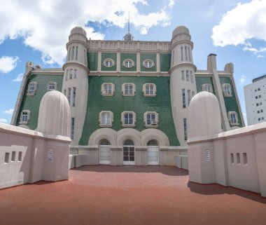 Buenos Aires, Argentina - Feb 9, 2018: Terrace of Palacio Barolo (Barolo Palace) - Buenos Aires, Argentina