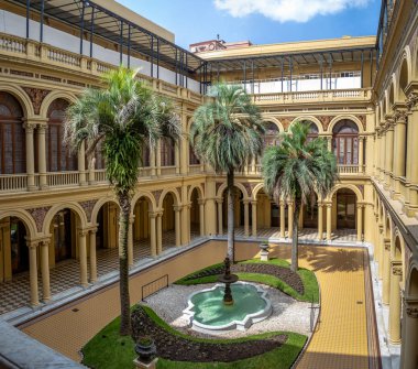 Buenos Aires, Arjantin - 9 Şubat 2018: Casa Rosada Başkanlık Sarayı - Buenos Aires, Arjantin