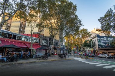 Buenos Aires, Argentina - May 11, 2018: Bar and restaurants at Palermo Soho bohemian neighborhood - Buenos Aires, Argentina