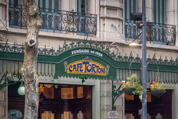Buenos Aires, Arjantin - 4 Şubat 2018: Cafe Tortoni - Buenos Aires, Arjantin