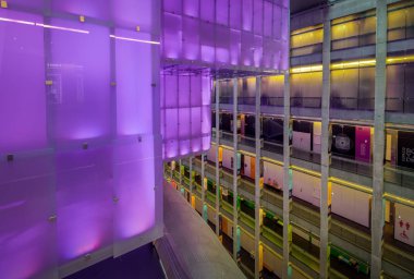 Buenos Aires, Arjantin - 19 Mayıs 2018: Kirchner Kültür Merkezi (Centro kültürel Kirchner) Cck - Buenos Aires, Arjantin iç