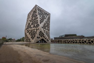 Cordoba, Arjantin - 3 Mayıs 2018: Centro Civico del Bicentenario (Schubertiade Civic Center), Cordoba il hükümet - Cordoba, Arjantin