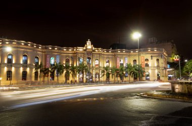 Cordoba, Argentina - May 7, 2018: Patio Olmos Shopping Gallery at night - Cordoba, Argentina
