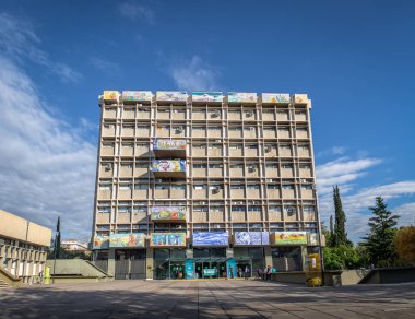 Mendoza, Arjantin - 23 Nisan 2018: Mendoza Belediye Binası (Municipalidad) - Mendoza, Arjantin