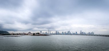 Panoramik eski ve yeni Panama City - Panama