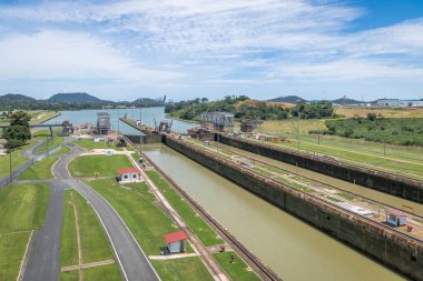 Miraflores kilitleri - Panama City, Panama, Panama Kanalı