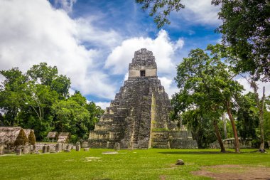 Maya tapınak ben (Gran Jaguar), Tikal ulusal Park-Guatemala
