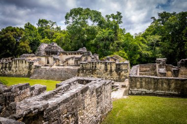 Maya Acropolis, Tikal ulusal Park-Guatemala