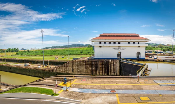 Panama Kanalı Panama City Panama Miraflores Kilitleri — Stok fotoğraf