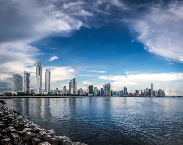 Panoramę Miasta Panama Panama City — Zdjęcie stockowe