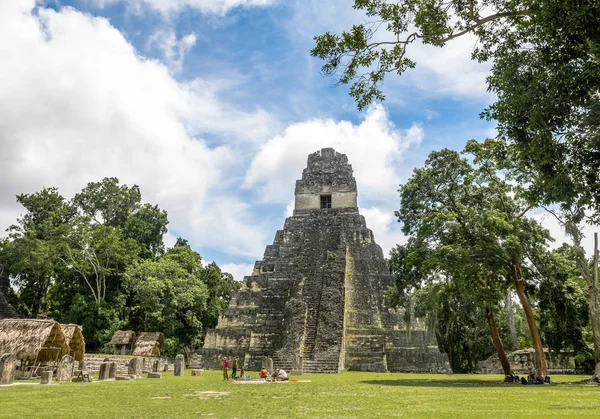 Maja Templom Gran Jaguar Tikal Nemzeti Park Guatemala — Stock Fotó