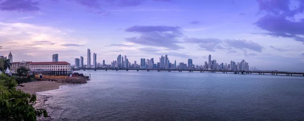 Vista Panorámica Del Horizonte Ciudad Panamá Ciudad Panamá Panamá —  Fotos de Stock